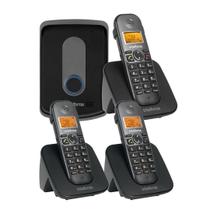 Kit Interfone Porteiro Residencial Intelbras Sem Fio TIS 5010 03 Ramais Internos