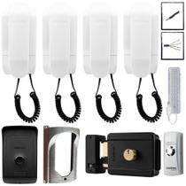 Kit Interfone Residencial IPR 1010 Intelbras Com 3 Extensão