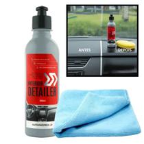 Kit Interior Detailer Autoamerica + Pano - Protetor De Plásticos Internos 300ml
