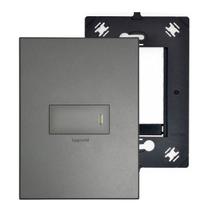 Kit Interruptor Arteor com Led Placa e Suporte 4x2 Magnésio Legrand