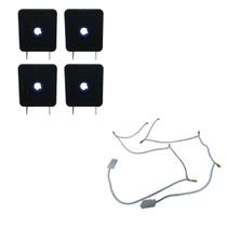 Kit Interruptor Chicote Catenária Acendimento Automático Fogão Cooktop Fischer 4 Bocas 1519 Fit Line Infinity 9788