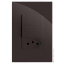 Kit Interruptor Duplo Paralelo + Tomada 10A 4X2 Brg11316-6Ch