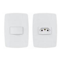 Kit Interruptor E Tomada Lev Ilumi 4x2 10A E 20A 250V Kit Interruptor E Tomada Lev Ilumi 4x2 10A E 20A 250V