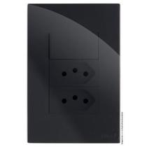 Kit Interruptor Paralelo + Tomada Dupla 20A 4X2 Brg11375-1Bk