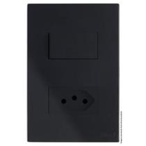 Kit Interruptor Simples + Tomada 20A 4X2 Brs12217-3Bk