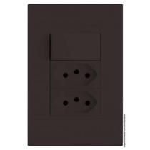 Kit Interruptor Simples + Tomada Dupla 20A 4X2 Brs12290-4Ch