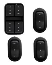 Kit Interruptor Vidro Elétrico Celta Corsa Astra Meriva 4pts