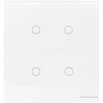 Kit interruptores Inteligente 4x4 Wifi 4 Botões Branco Casa Inteligente sofisticada