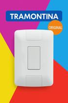 Kit Interruptores Simples 4x2 Linha Aria Tramontina 6A/250V Com Parafusos