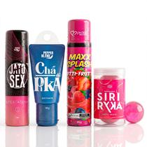 Kit Intimidade Gel Masculino Funcional, Feminino Adstringente e Bolinha Explosiva Maxx Splash Preliminares Oral Kit Intimidade Gel Masculino Funcional, Feminino Adstringente e Bolinha Explosiva Maxx Splash Preliminares Oral