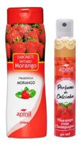 Kit Intimo e Sensual com 2 itens Sabonete Intimo 200ml e Perfume de Calcinha 40ml Morango - Apinil