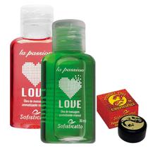 Kit Íntimo Love Hot Morango + Love Hot Menta + Pomada Dragão Original (vermelho) Kit Íntimo Love Hot Morango + Love Hot Menta + Pomada Dragão Original (vermelho)