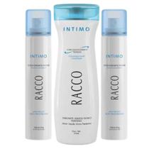 Kit Íntimo Racco 1 Sabonete Líquido Trad 210mL + 2 Spray Desodorante Jato Seco 100mL Cd