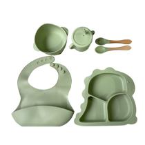 Kit Introdução Alimentar Bebê 6 Peças Verde - HK Baby