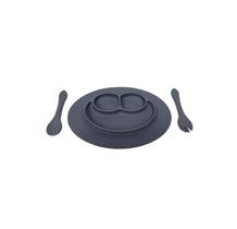 Kit Introdução Alimentar Bebê Silicone Prato Talher 3 Peças Gadnic