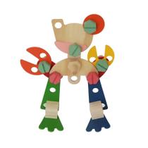 Kit Inventando Monstrinhos, De Madeira, Da Lume - Cód. Lm-14 Kit Inventando Monstrinhos, De Madeira, Da Lume - Cód. Lm-14