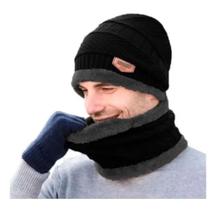 Kit Inverno ( 1 Gola + 1 Touca ) Térmica Frio Neve ( PRETO AZUL e CINZA )