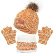 Kit inverno infantil gorro cachecol luva bebê touca de lã