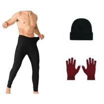 Kit inverno masculino 1 touca 1 luva 1 meia calça flanelada Kit inverno masculino 1 touca 1 luva 1 meia calça flanelada