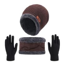Kit Inverno Touca de Frio + Gola Forrada+ Luva Unissex