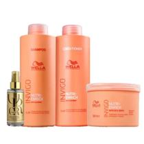 Kit Invigo Nutri Enrich +Oil Reflections 4 Produtos - Wella