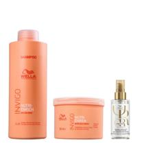Kit Invigo Nutri Enrich - Shampoo 1L + Máscara 500G + Oil Reflection Light 30ML
