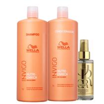 Kit Invigo Nutri Enrich Shampoo, Condicionador e Oil Reflections - Wella Kit Invigo Nutri Enrich Shampoo, Condicionador e Oil Reflections - Wella