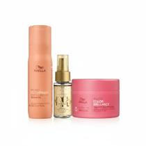 Kit Invigo WellaShampoo NutriEnrich 200ml Máscara Color Brilhallice 150ml Óleo Capilar Reflections 100ml Nutrição, Brilho e Proteção para Cabelo Kit Invigo WellaShampoo NutriEnrich 200ml Máscara Color Brilhallice 150ml Óleo Capilar Reflections 100ml Nutrição, Brilho e Proteção para Cabelo