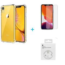 Kit íPhone XR + Cabos de dados + Pelicula De Vidro + Capa