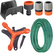 Kit irrigação aspersor circular + mangueira + acessórios Kit irrigação aspersor circular + mangueira + acessórios