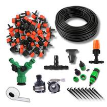 Kit Irrigação Completo Gotejamento Nebulizador Mangueira 20 metros 4mm Kit Irrigação Completo Gotejamento Nebulizador Mangueira 20 metros 4mm