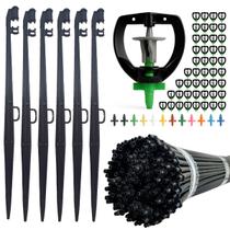 Kit Irrigação Micro Aspersão Bailarina Tubo 60cm 20 Peças Escolha Vazão e Tenha Irrigação Uniforme
