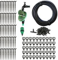 Kit Irrigação Micro Aspersão + Temporizador Automatico-50Und