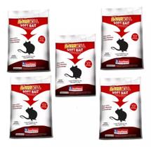 Kit Isca Soft Bait para Ratos - 5 Pacotes de 200g (20 Sachês de 10g) para Controle Rápido