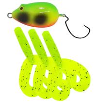 Kit Iscas Grub Duplo + Bolotinha Matadeira P/ Traira