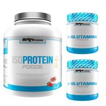 Kit Iso Protein 2kg + 2 x Glutamina 300g - BRNFOODS