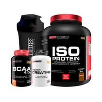 KIT Iso Protein 2kg + POWER Creatina 100g + BCAA 100g + Coqueteleira - BodyBuilders