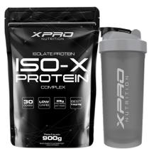 Kit Iso-X Protein - 900g + Coqueteleira 700ml - XPRO Nutrition