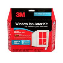 Kit isolador de janela interior 3M, filme de isolamento de janela para calor e frio, 5,16 pés x 17,5 pés., Cobre Cinco 3 pés por 5 pés. Windows
