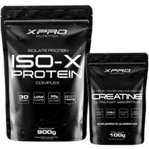 Kit Isolate Protein Iso-x Protein - 900g + Creatina 100g - XPRO Nutrition