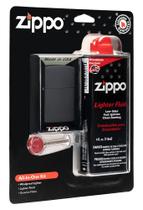 Kit Isqueiro Zippo à Prova de Vento - Tudo em Um com Fluido