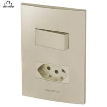 Kit It Paralelo Tomada 20A Champanhe Inova Pro Class Alumbra