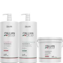 Kit Itallian Premium 3un: Shampoo 2,5L +Cond.2,5L +Hidr.2kg