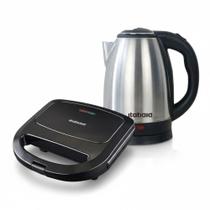 Kit Itatiaia Chaleira Elétrica 1,8l E Grill/sanduicheira Preto/inox 220 V Kit Itatiaia Chaleira Elétrica 1,8l E Grill/sanduicheira Preto/inox 220 V