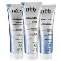 Kit Itely Hidratação Shampoo Condicionador e Máscara Maciez e Anti Frizz 250g 3 Itens