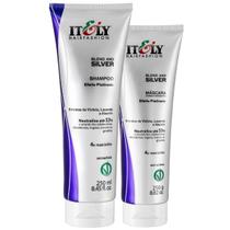 Kit Itely Matizador Silver and Blond Shampoo 250ml e Máscara Efeito Perolado 250g Kit Itely Matizador Silver and Blond Shampoo 250ml e Máscara Efeito Perolado 250g