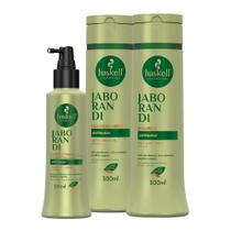 Kit Jaborandi Antiqueda Haskell Shampoo e Condicionador 300ml + Tônico Fortalecedor
