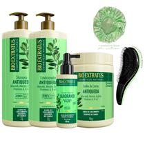 Kit Jaborandi Bio Extratus Trio 1 Litro+Tônico +Escova/Touca