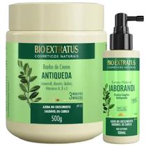 Kit Jaborandi Controle de queda 1 Banho de creme 500ml 1 Tônico capilar 100ml