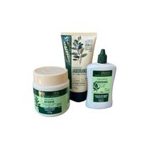 Kit Jaborandi finalização capilar e controle de queda 1 Banho de creme 250ml 1 Finalizador 150ml 1 Tônico 100ml